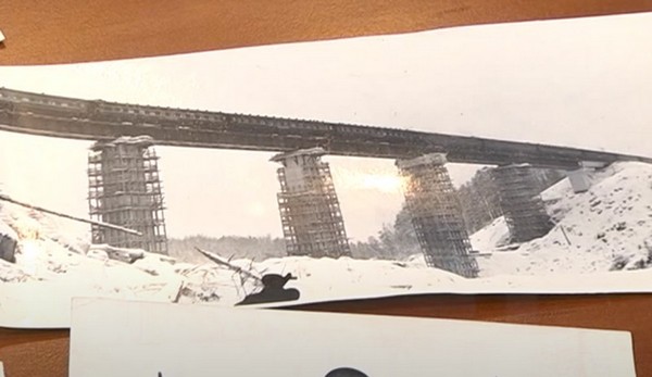Строительство железнодорожного моста Усть-Илимск